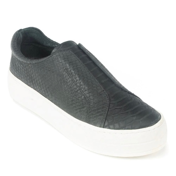 J/Slides Heidi Snake Embossed Leather Shoe - Picture 2 of 12